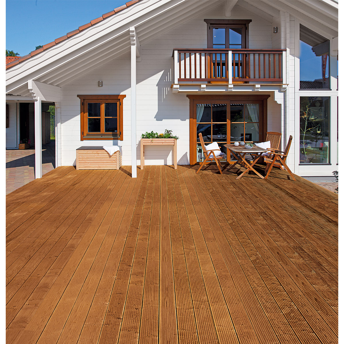 Rettenmeier Terrassendiele Kiefer/Teak 200 x 14,5 x 2,8 cm Bild 5