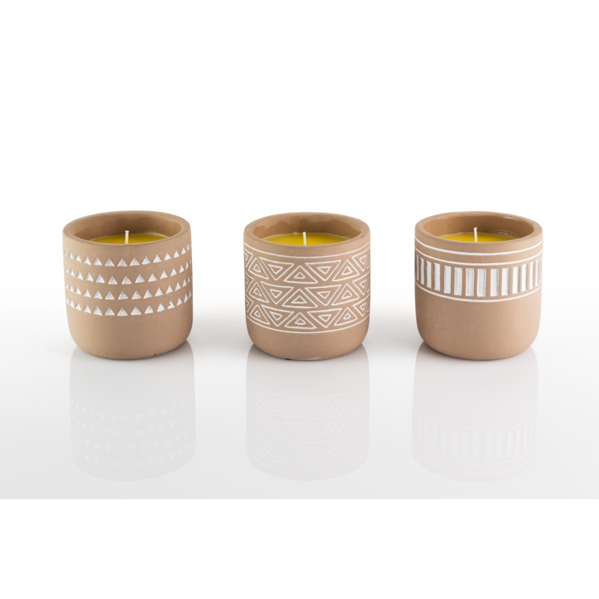 Flower Power Citronellakerze DURO im Terracottatöpfchen 10x10 cm Bild 1