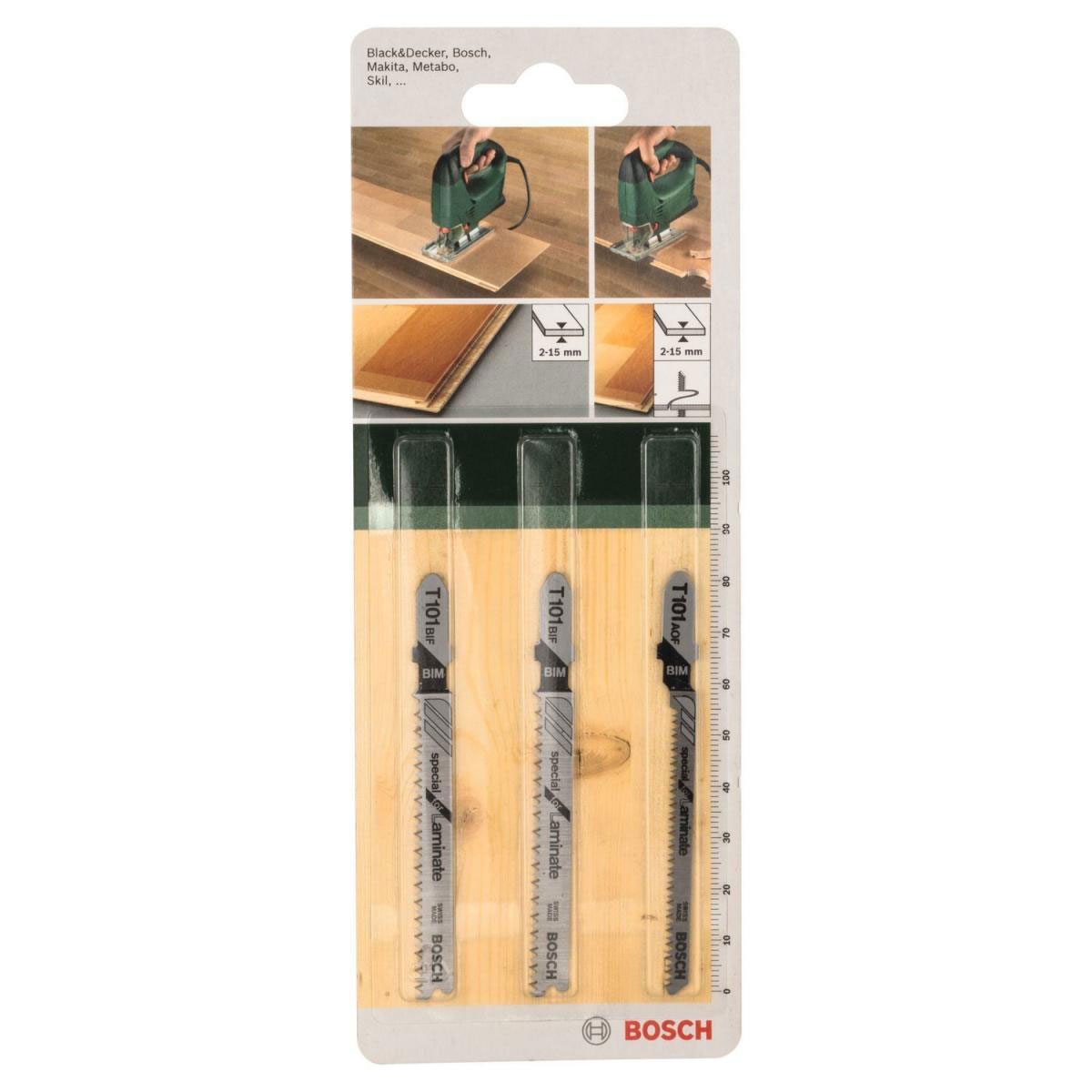 Bosch  DIY Stichsägeblattset BIM T 101 BIF/T 101 AOF 3- teilig  Bild 2