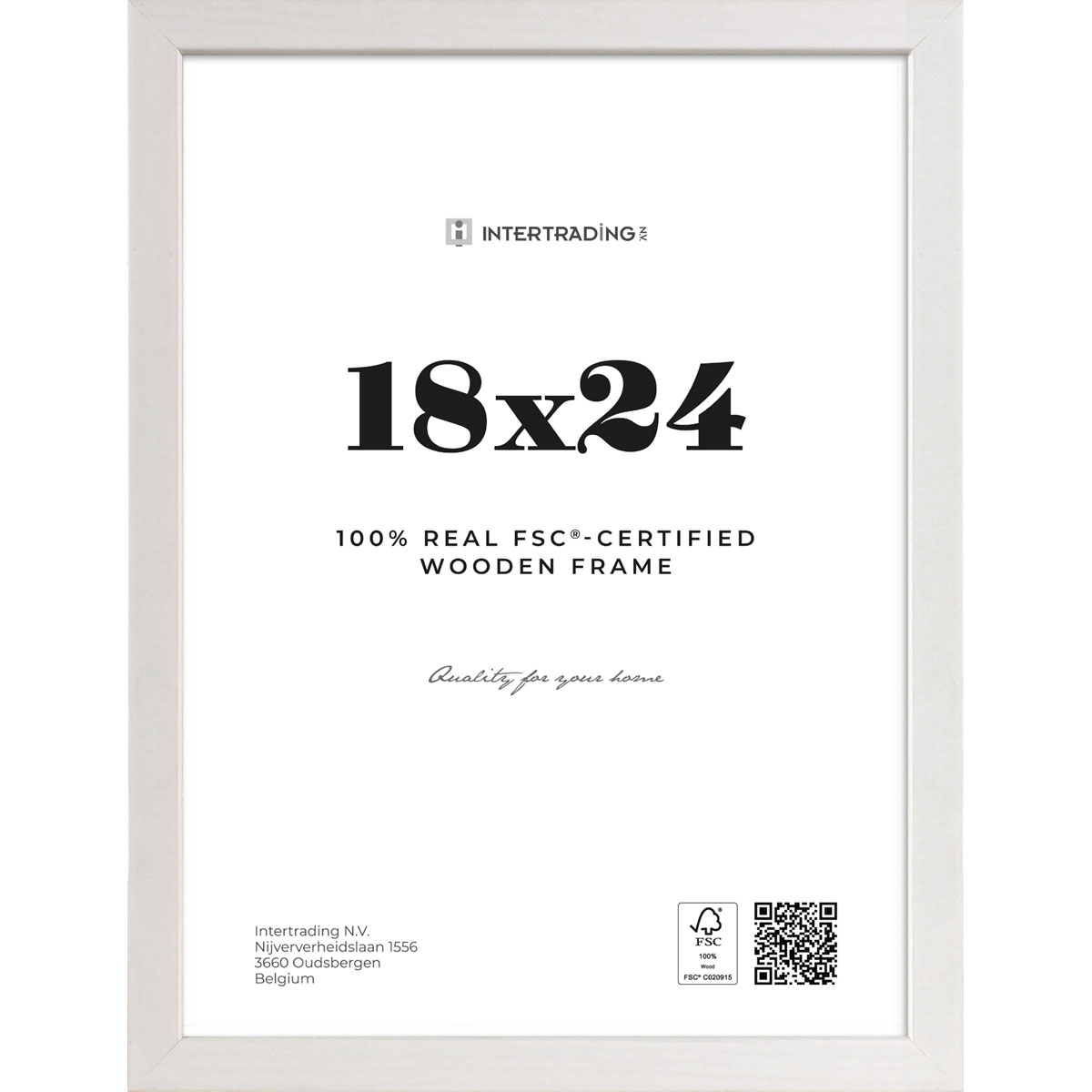 Bilderrahmen Riga 18x24 cm weiß
