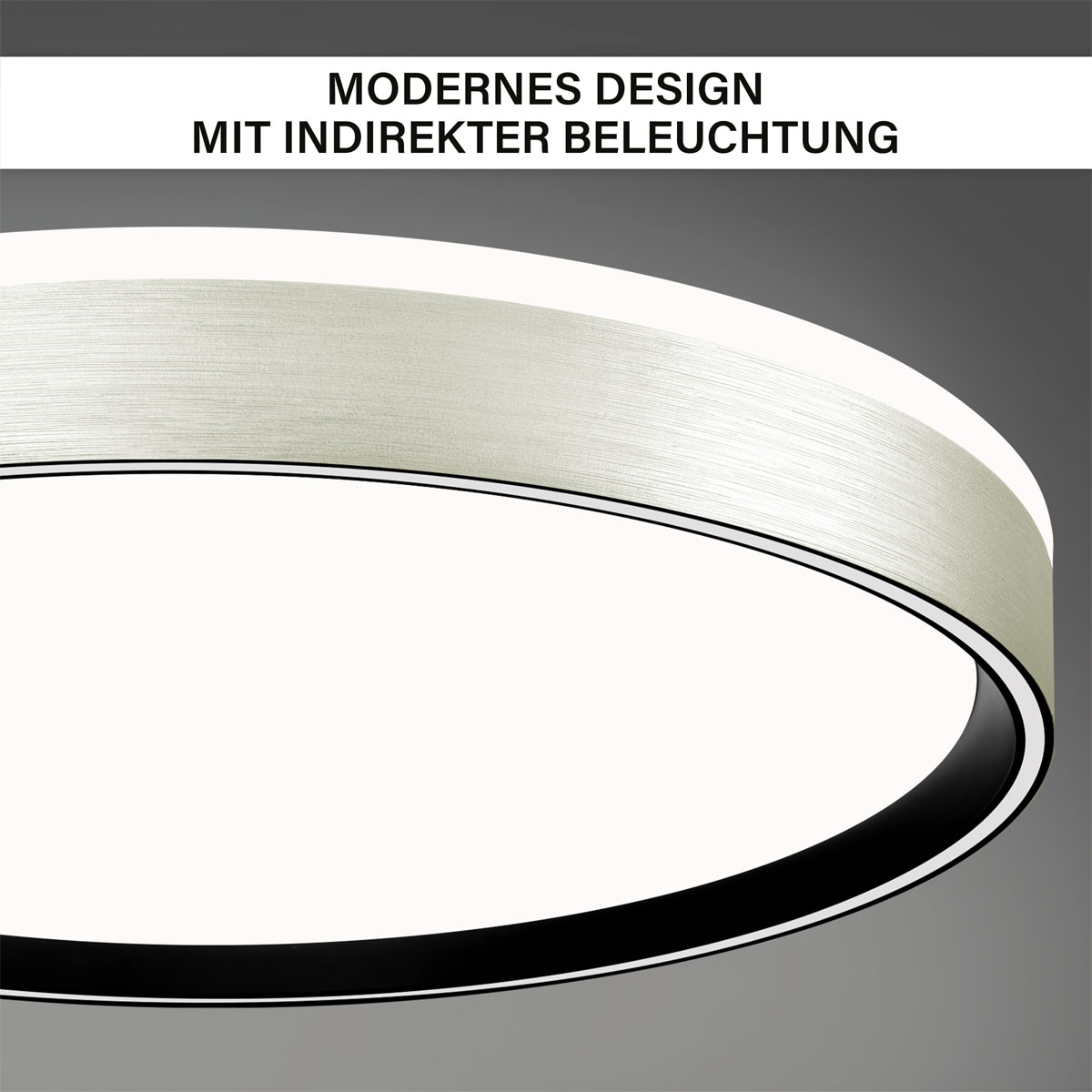 Decken-Wandleuchte SHINING PLUTO LED ALU 1800K 24W Bild 6