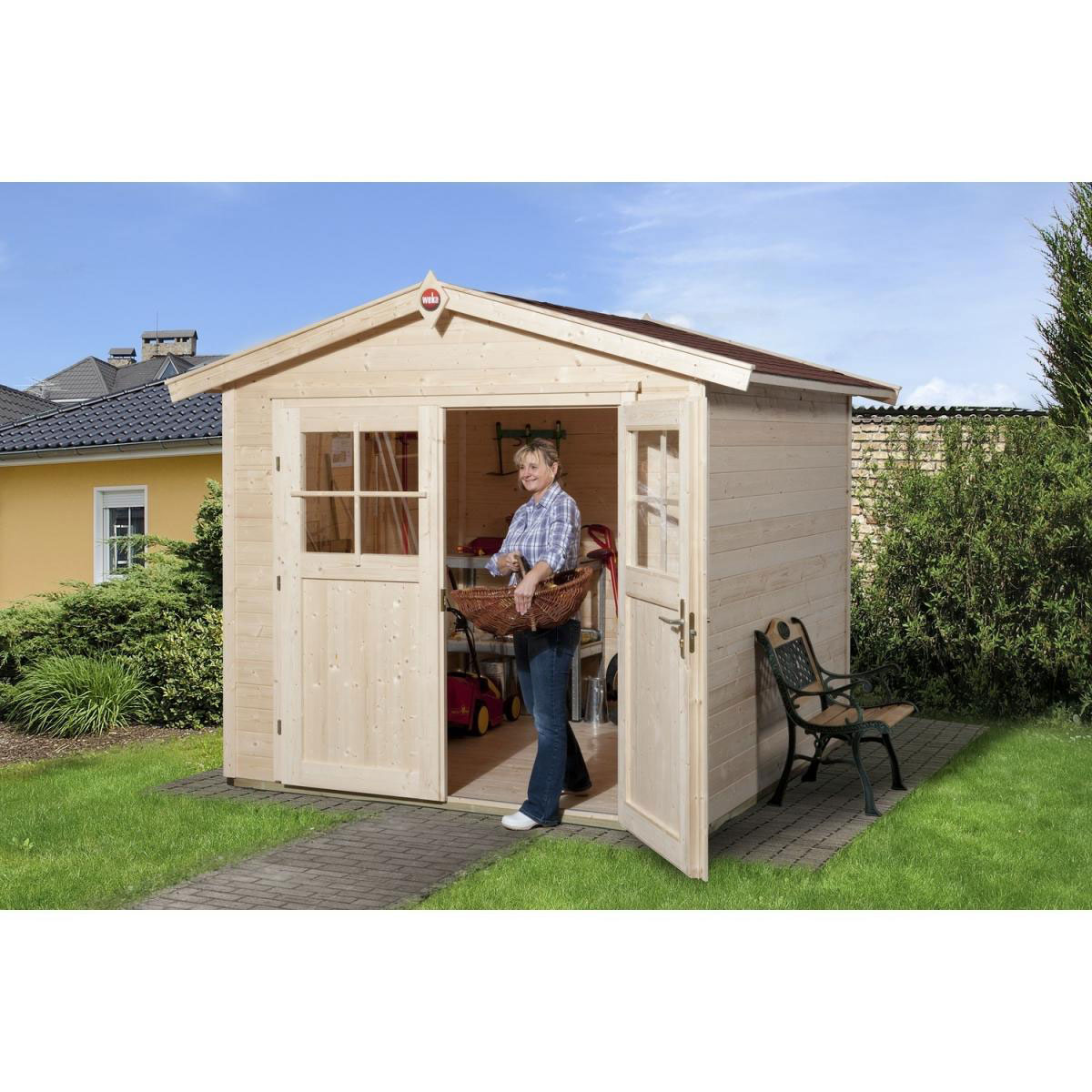 Weka Gartenhaus 224 235 x 239 x 227 cm braun Bild 1