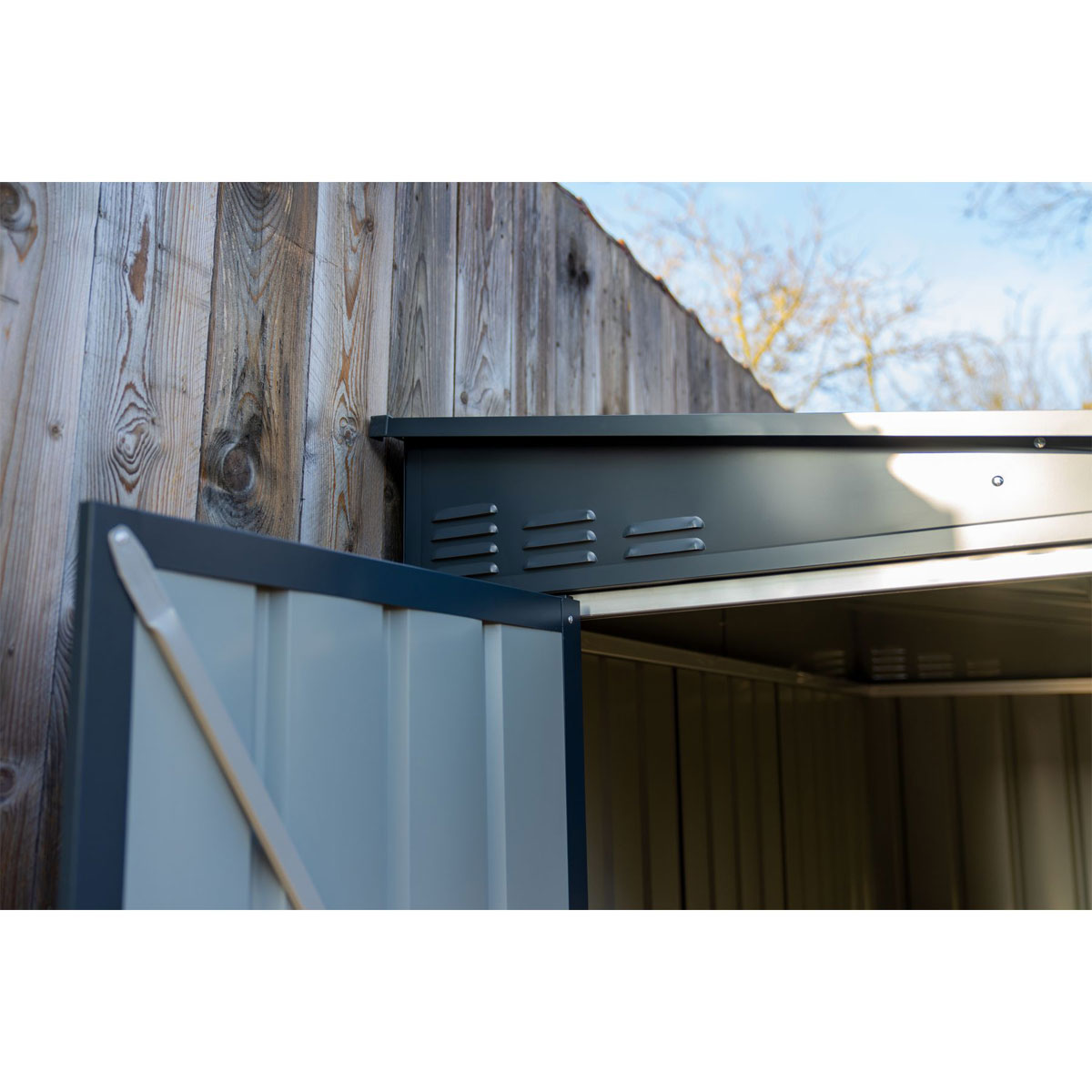 Globel Gerätehaus Lean To 3,4m² anthrazit Bild 8