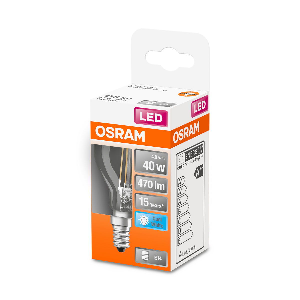 Osram LED-Leuchtmittel E14 40W klar Bild 2