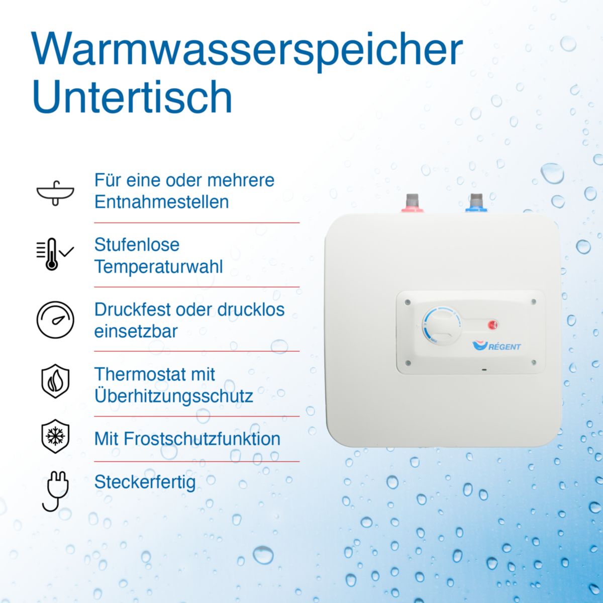 Wandspeicher Regent REG 10U EUUntertisch druckfest Bild 2