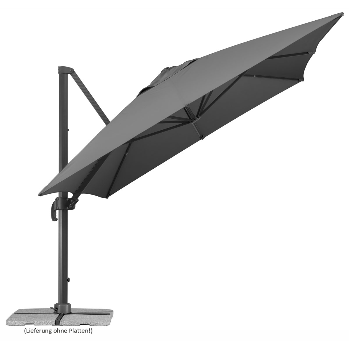 Schneider Schirme Sonnenschirm Rhodos Grande 400 x 300 cm anthrazit Bild 3