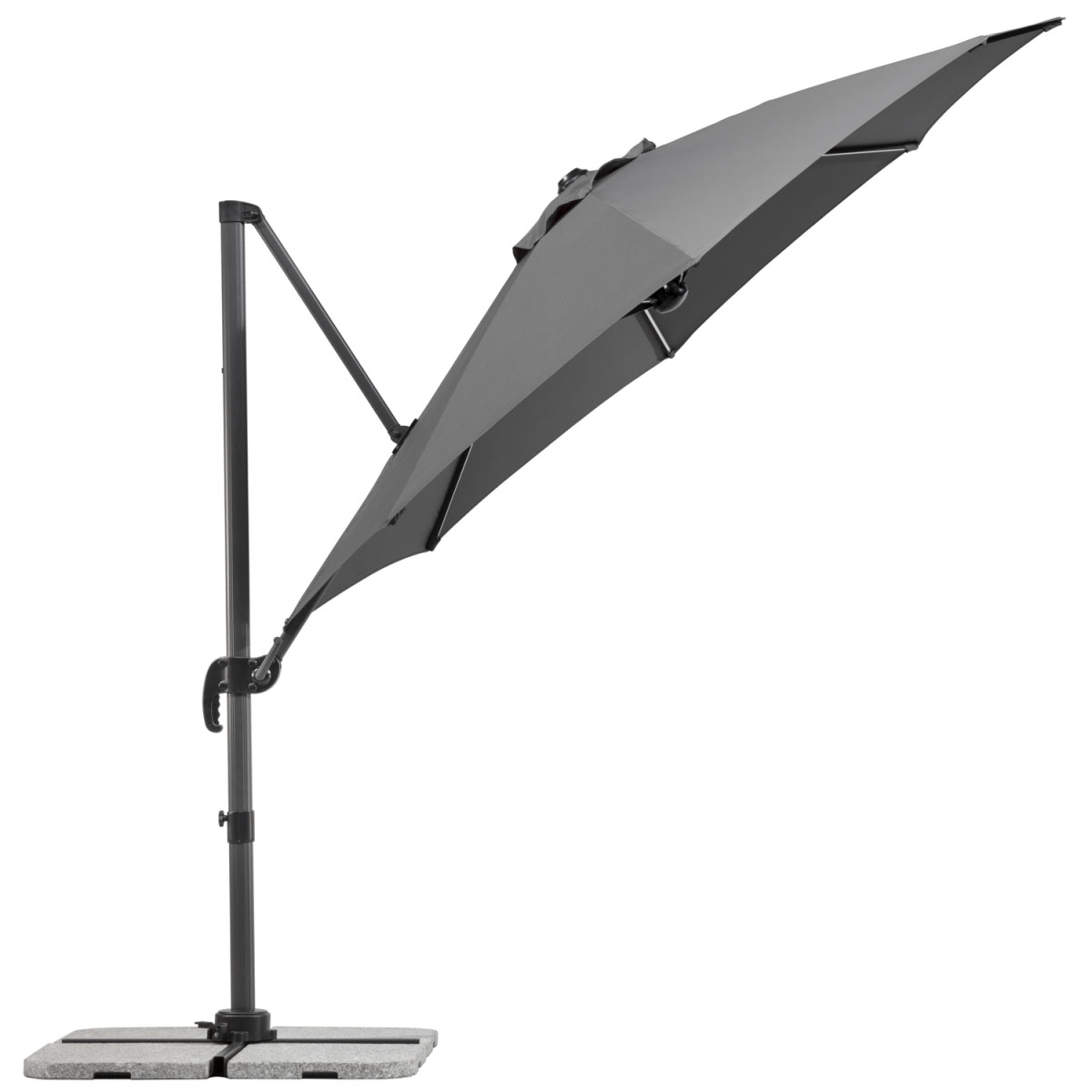 Schneider Schirme Sonnenschirm Rhodos Blacklight 300 cm anthrazit Bild 4