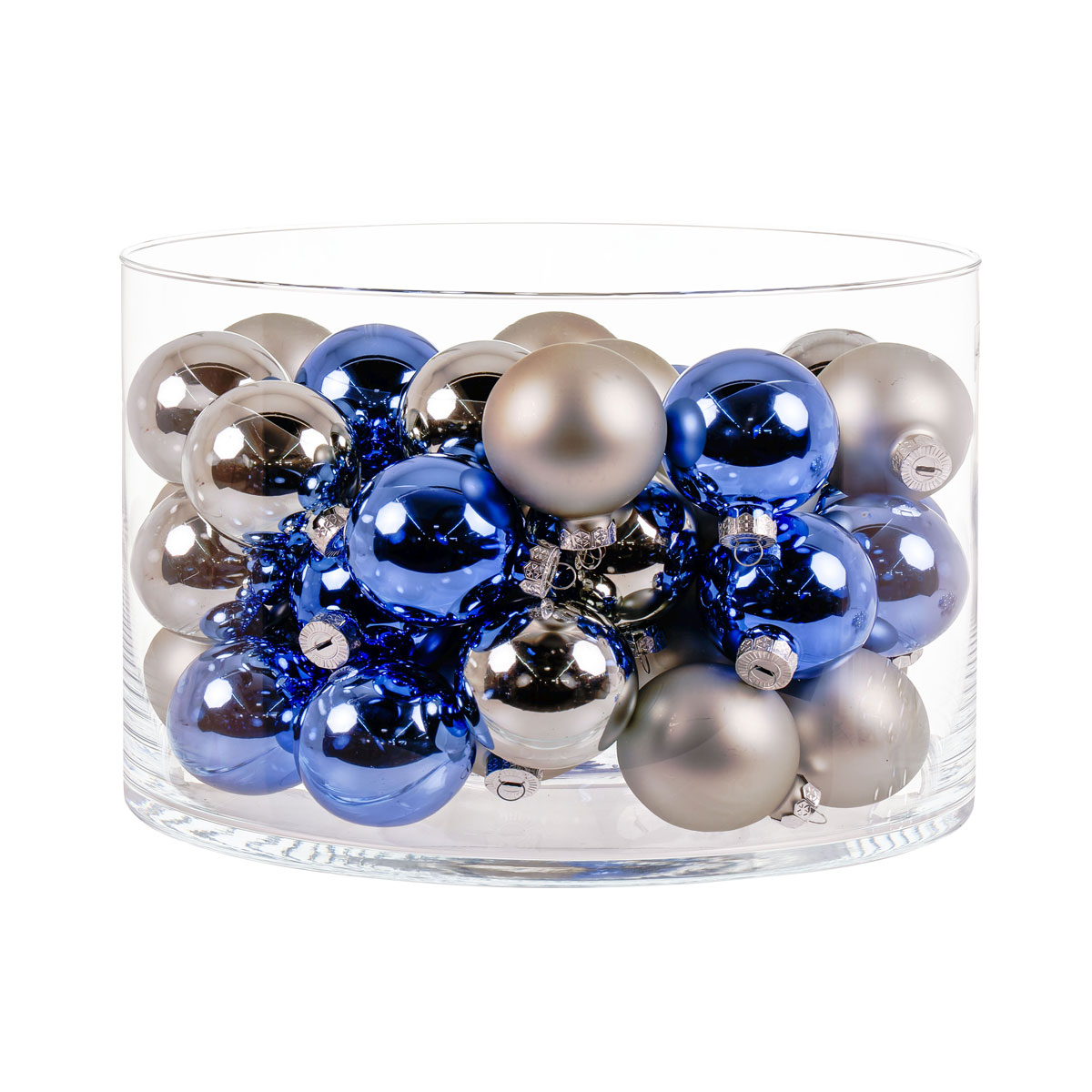 Ambientis Glaskugeln 6 cm blau Mix