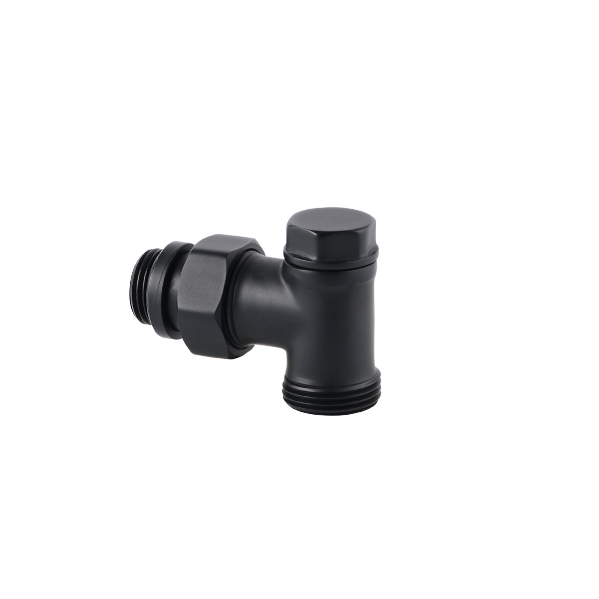 sanicomfort  Heizkörper Verschraubung Eck RAL 9005 schwarz