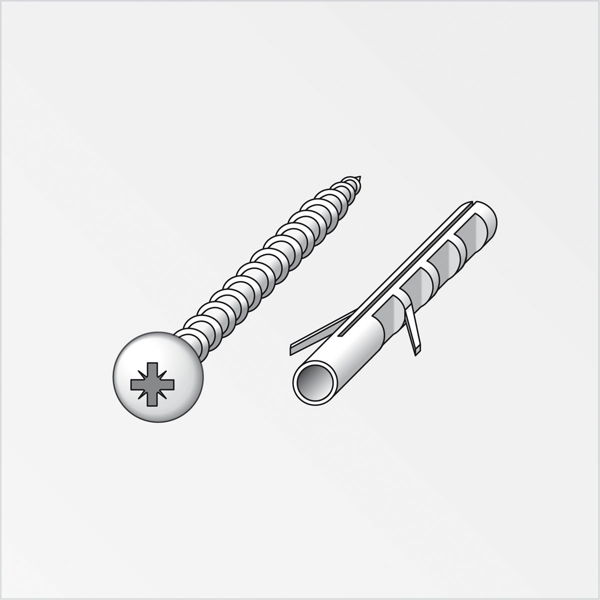 Alfer Linsenkopfschraube Clipstech-Plus mit Dübel 3 x 30 mm 10 Stück Bild 2