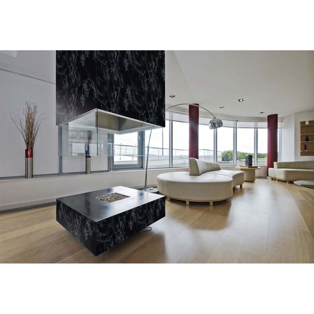 d-c-fix  Klebefolie Marmor Marmi schwarz 67,5x200 cm Bild 2