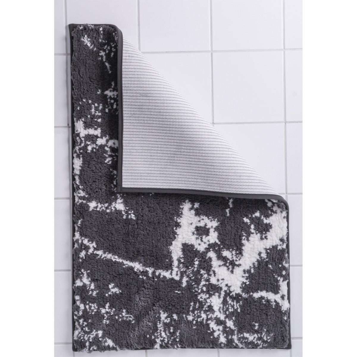 Ridder  Teppich Marmor 60 x 90 cm beige-weiß Polyester-Microfaser Bild 4