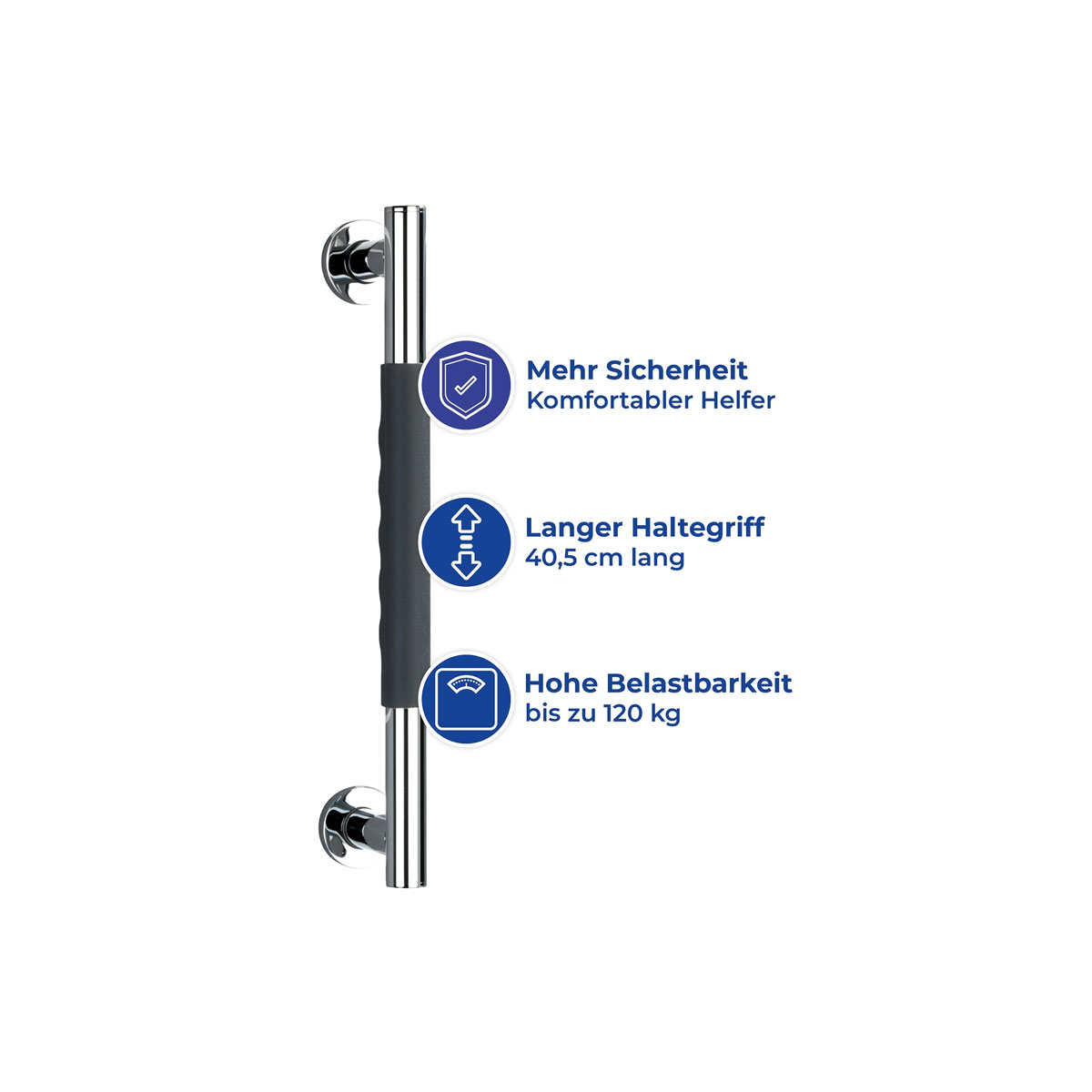 Wenko  Edelstahl Wandhaltegriff Secura 40,5 cm Bild 3