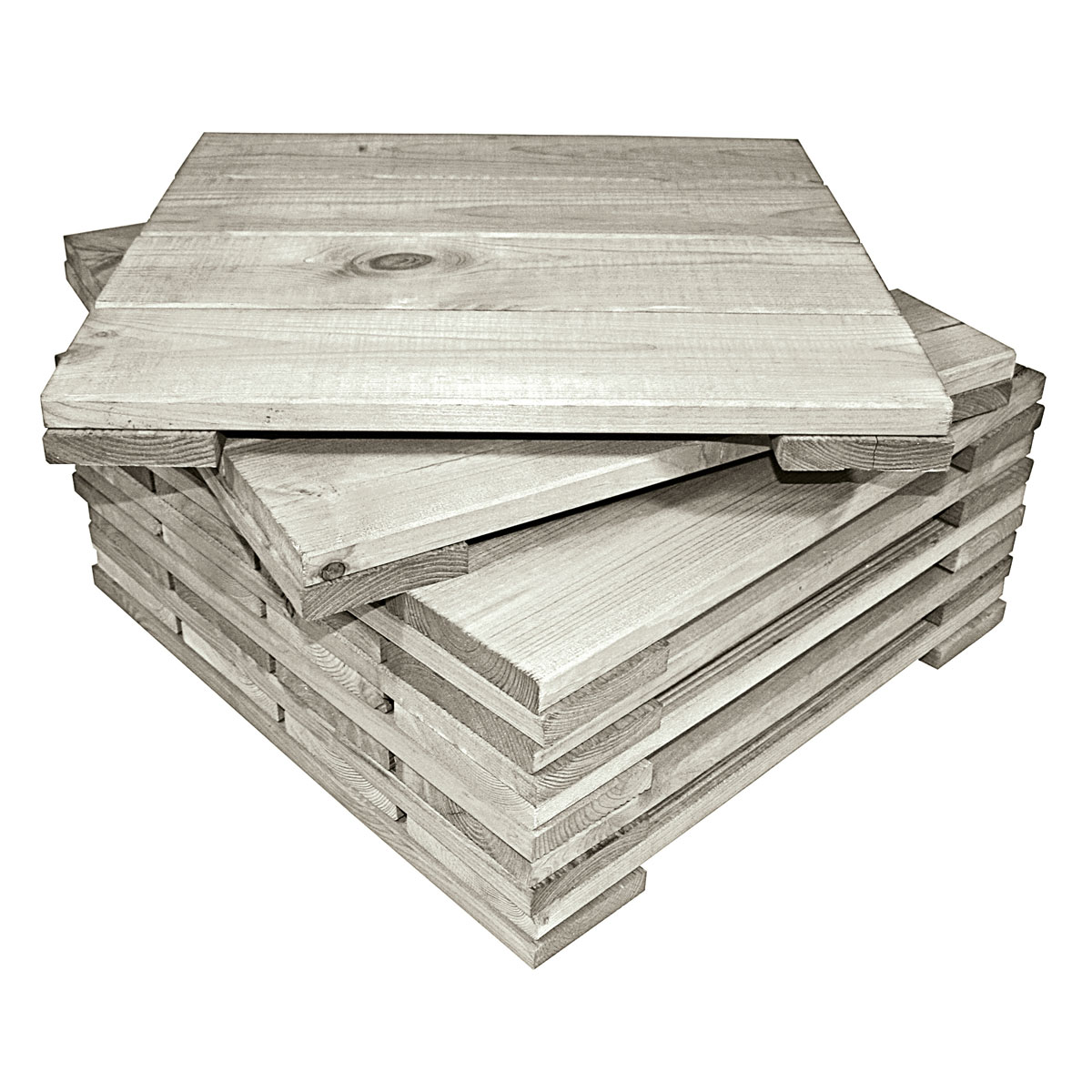 Rettenmeier Holzfliese Kiefer grau 50 x 50 cm Bild 3