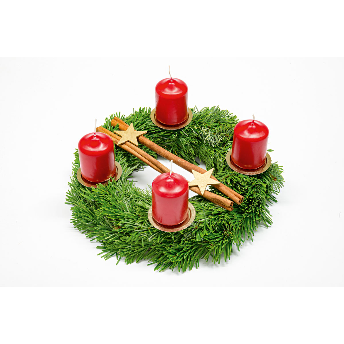 Plantiflor  Adventskranz klassisch Durchmesser 30 cm 4 Kerzen Bild 1