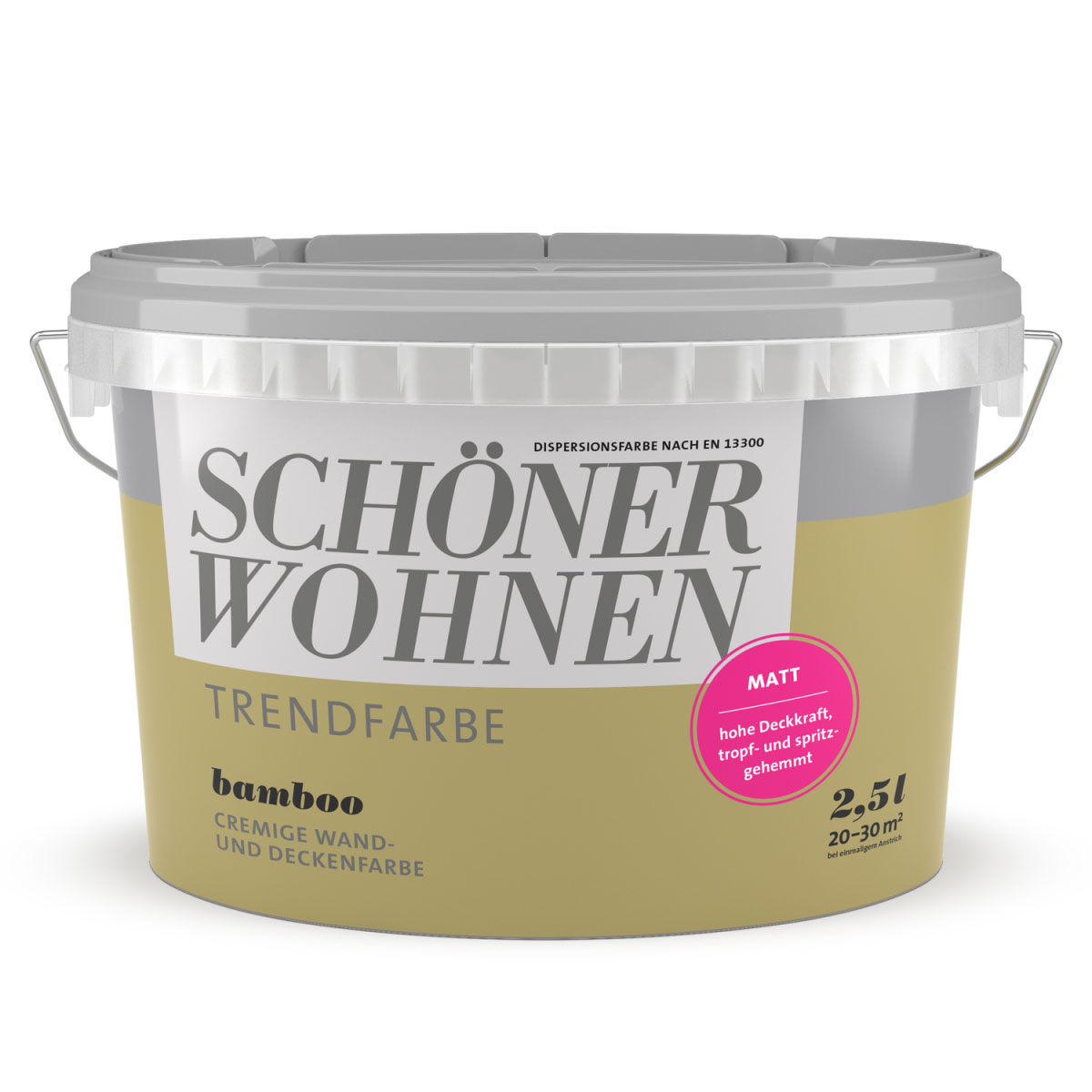 Schöner Wohnen Farbe Trendfarbe Bamboo Matt 2,5 L Bild 1