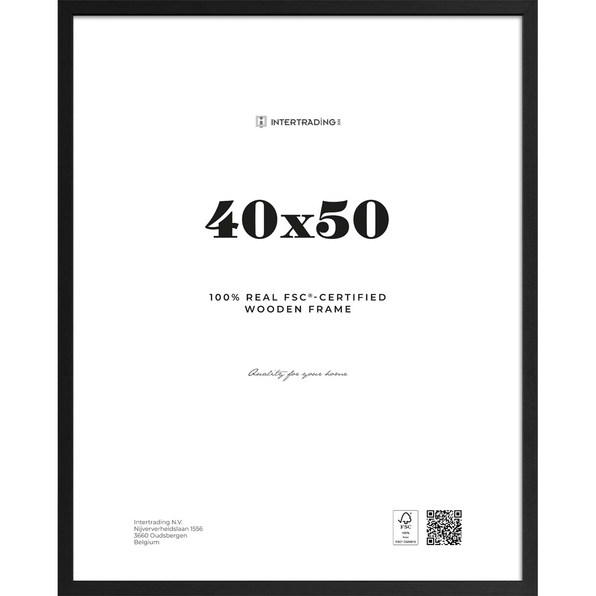 Bilderrahmen Riga 40x50 cm schwarz