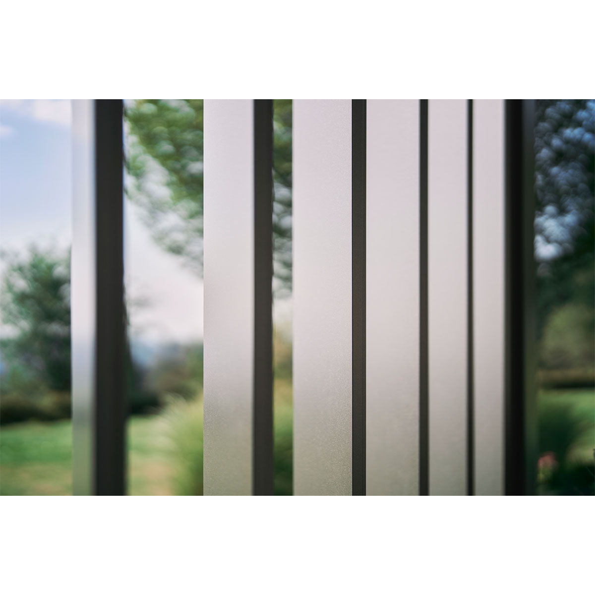 Biohort Lamellenseitenwand Gr. 3m quarzgrau-metallic Bild 4