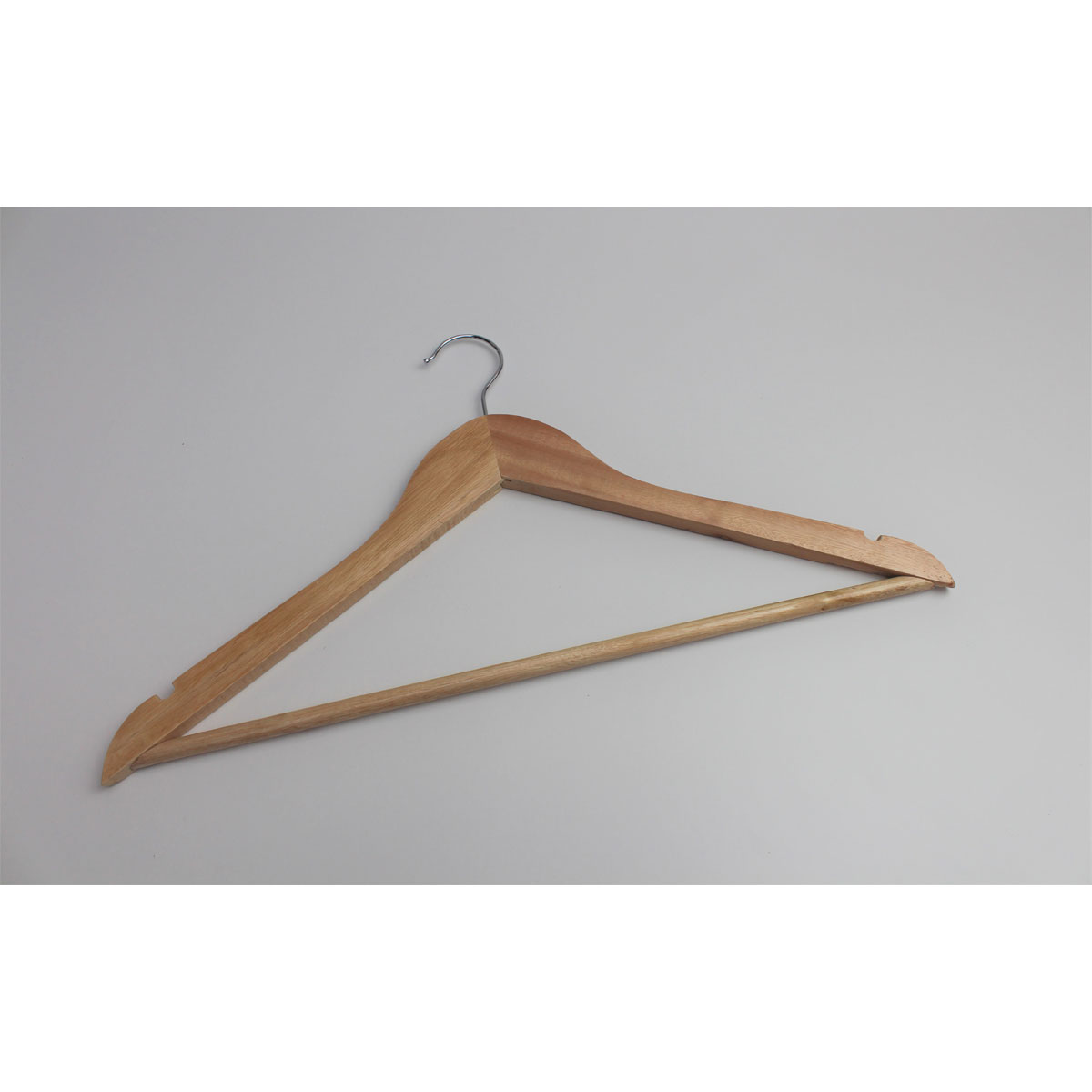 Peggy-Perfect Holzkleiderbügel mit Steg 5er Pack Bild 2