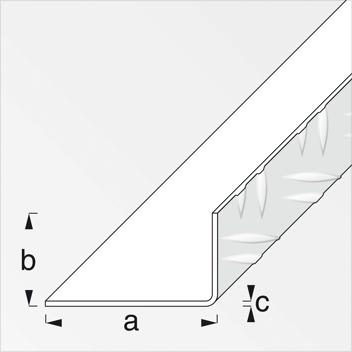 MyTool Riffelblechwinkel 29,5 x 53,6 mm 2,5m blank Bild 2