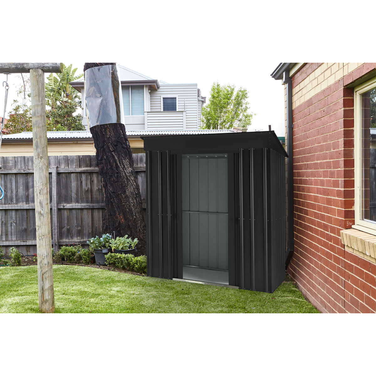 Globel Pultdach „Silikon“, 124x180cm, anthrazit Bild 2