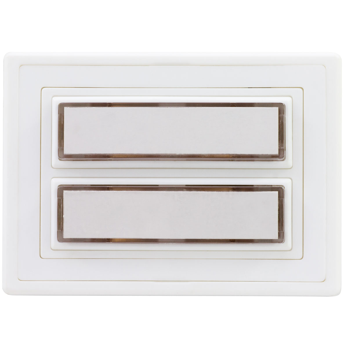 REV Ritter  Klingeltaster Aufputz Kunststoff 2-fach mit Namensschild beleuchtbar weiß