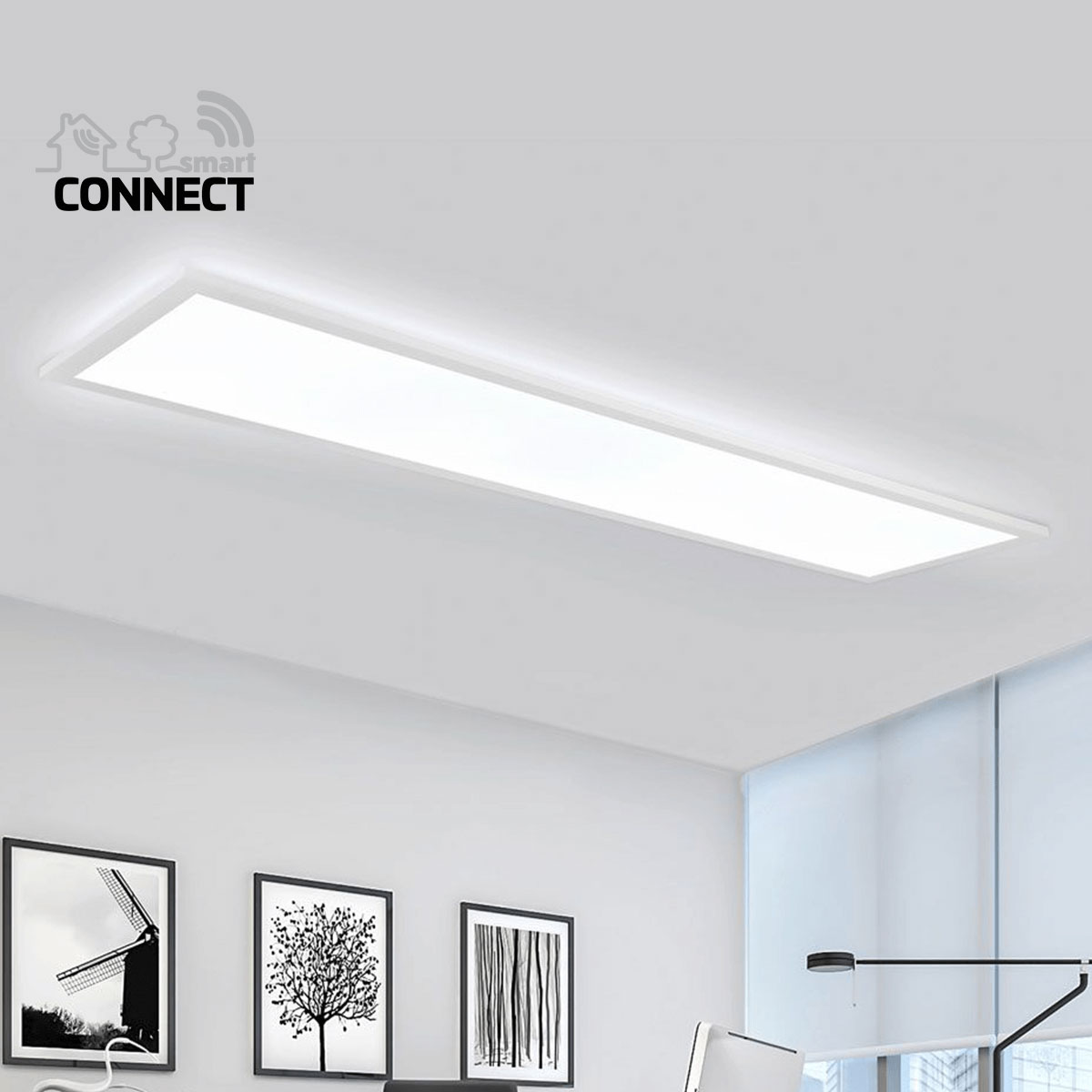Flector LED-Panel Smart Connect 120 x 30 cm weiß Bild 3