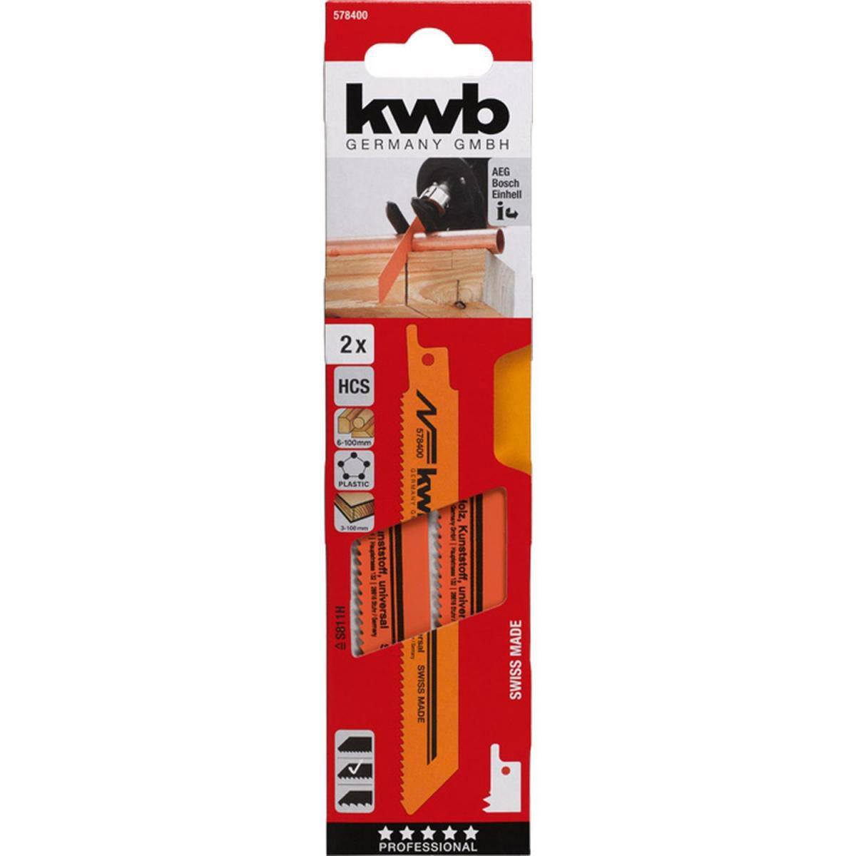 kwb  Säbelsägeblätter Mehrzweckverwendung Stahl Bild 2