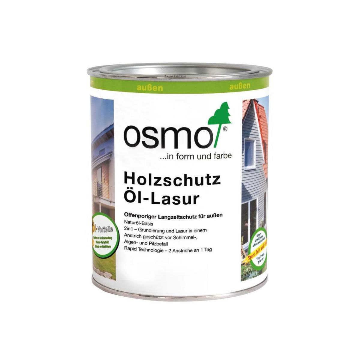 Osmo Holzschutz Öl-Lasur Weiß 750ml Bild 1