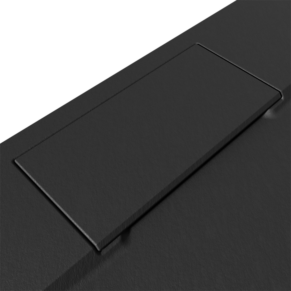 Breuer  QUICK72 Duschwanne Lite Line Steinoptik anthrazitgrau 900x1200 mm Bild 3