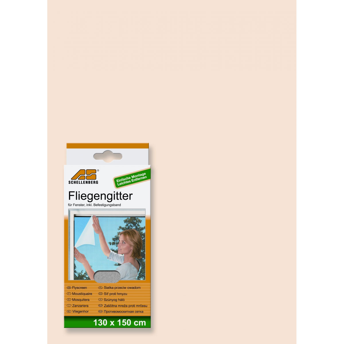 Schellenberg Fliegengitter 130 x 150 cm weiß