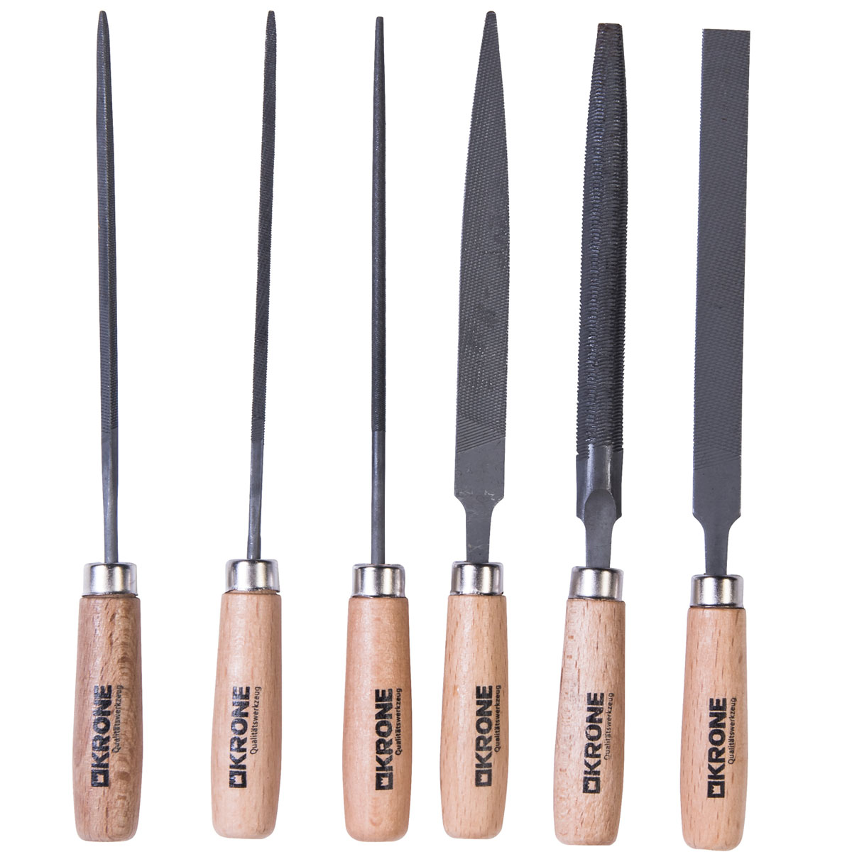 Krone  Schlüsselfeilensatz 6 teilig 