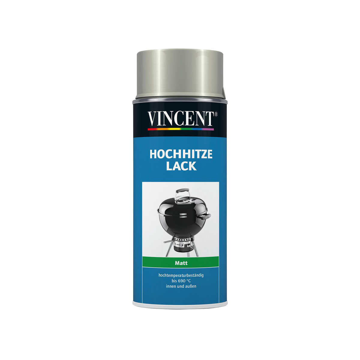 Vincent Hochhitze Lack matt silber 400 ml