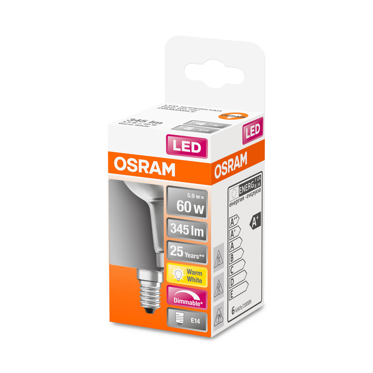 Osram LED-Reflektor dimmbar E14 warmweiß R50 Bild 2
