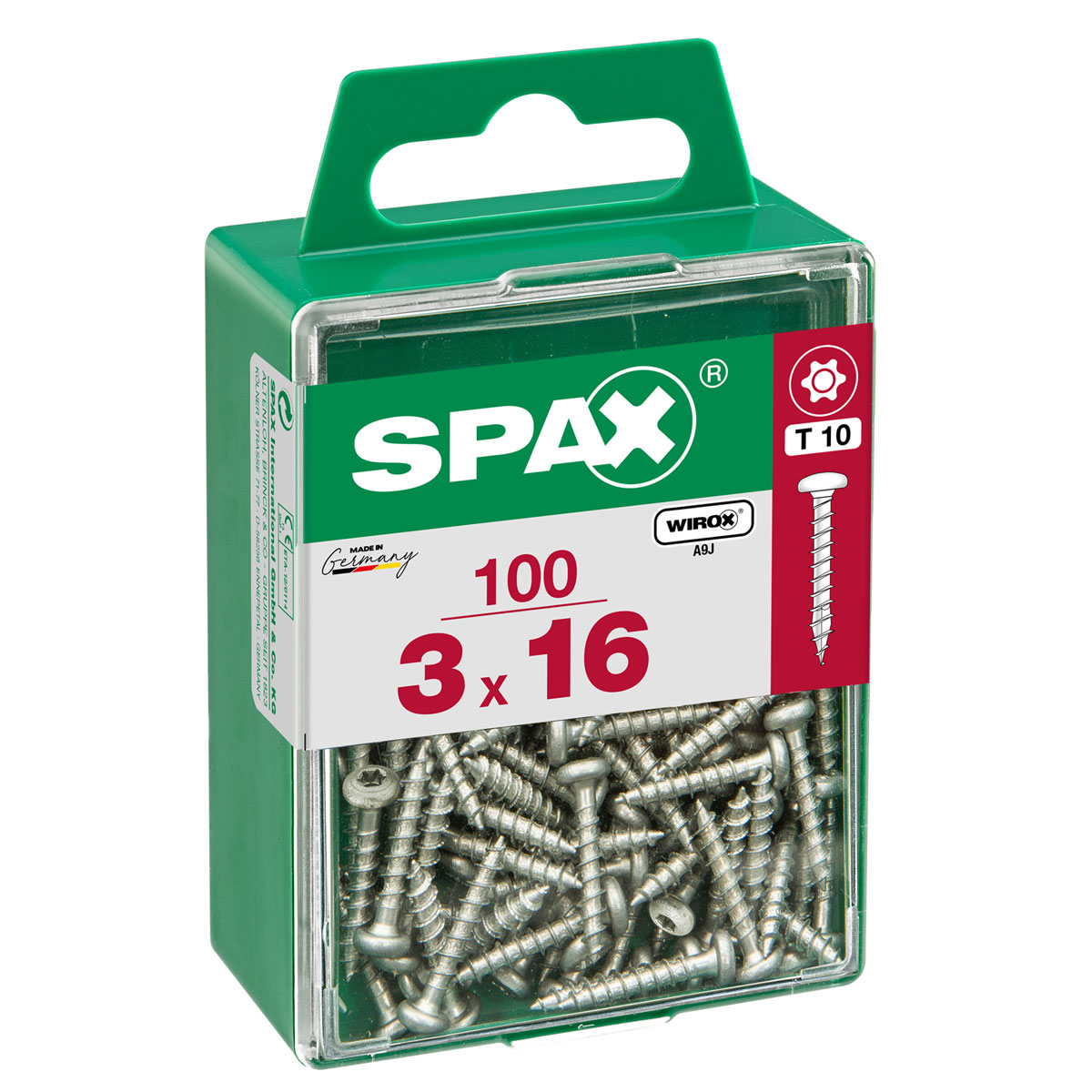 Spax Universalschraube WIROX Rundkopf 4,5 x 40 mm Torx 10 Stück Spax Universalschraube WIROX Rundkopf 4,5 x 40 mm Torx 10 Stück