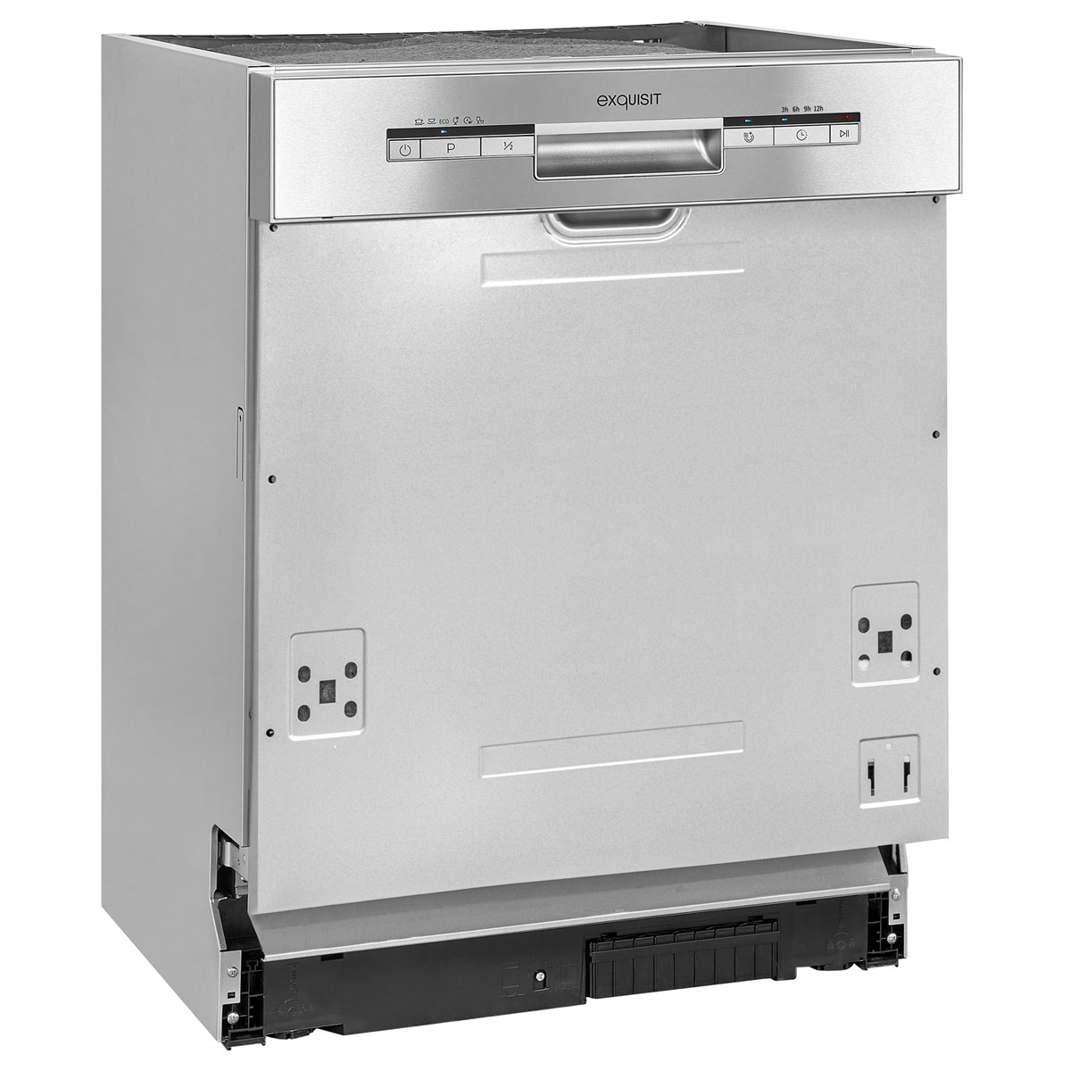 exquisit Einbau-Geschirrspüler, EGSP 1012-EB-030 Einox Bild 1