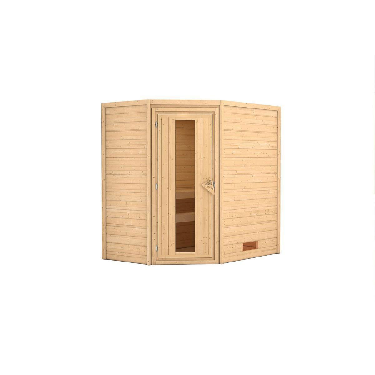 Karibu Svea Eckeinstieg ohne Ofen ohne Kranz Energiespartür Bild 2