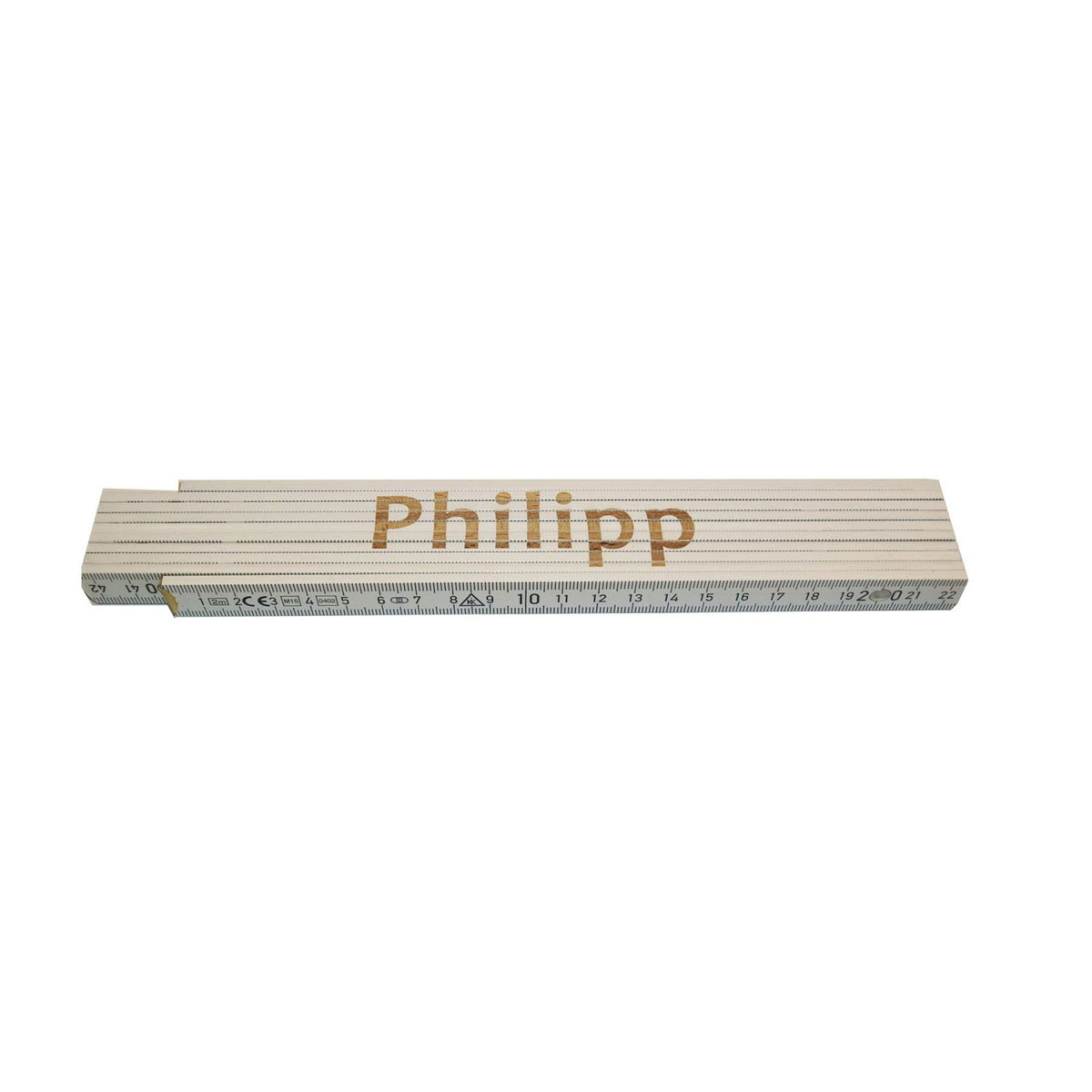 Meterstab „Philipp“, 2m, weiß