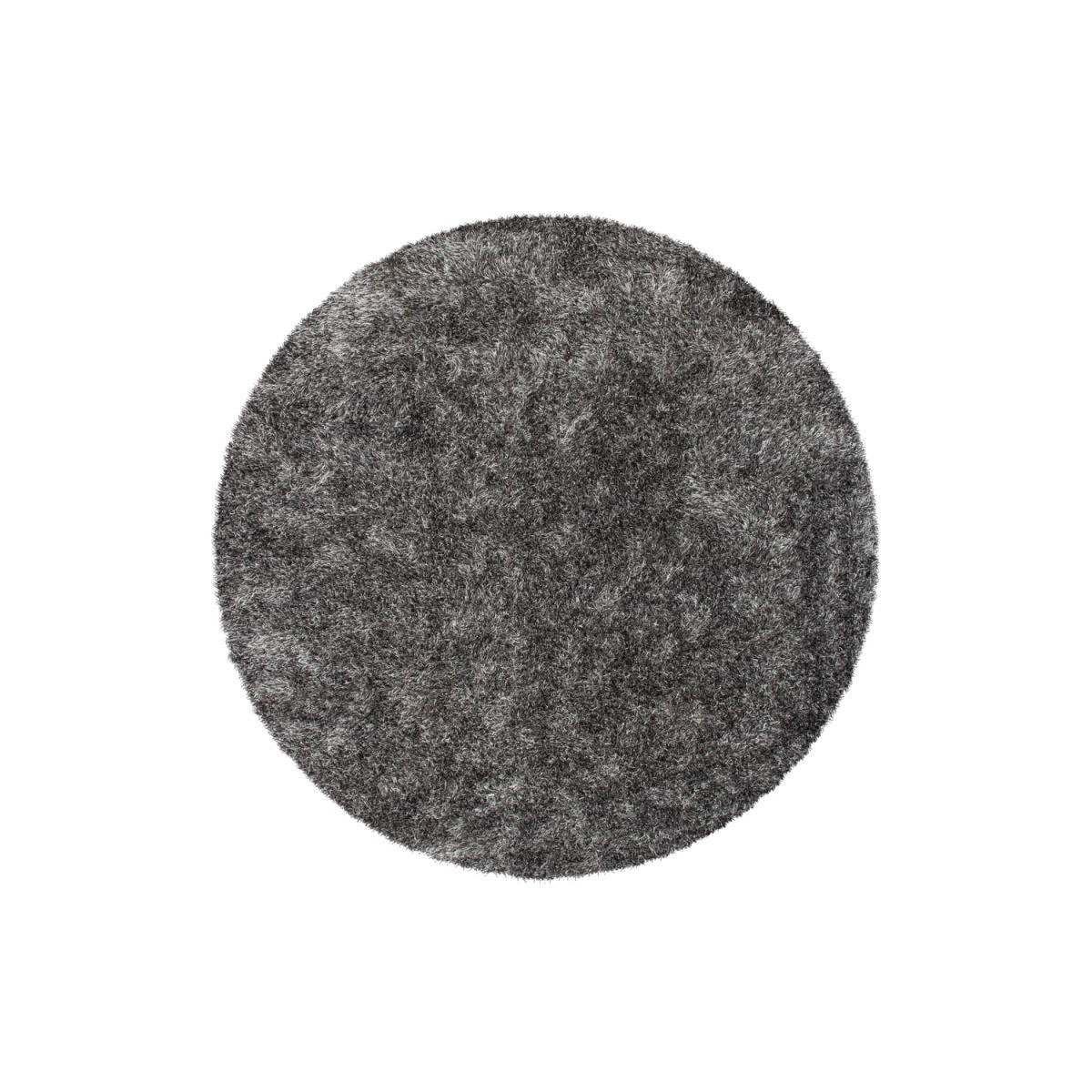 Hochflorteppich „Diamond 700 Grau/Weiß“, Ø160cm Rund