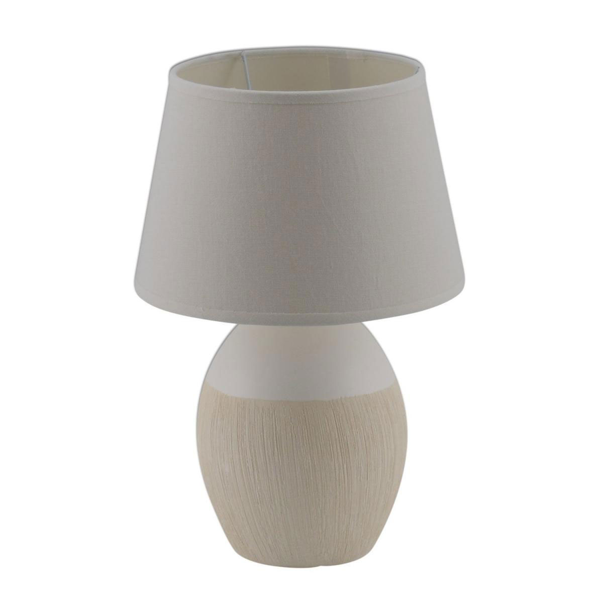 näve Tischleuchte Ceramics bauchig beige Bild 1