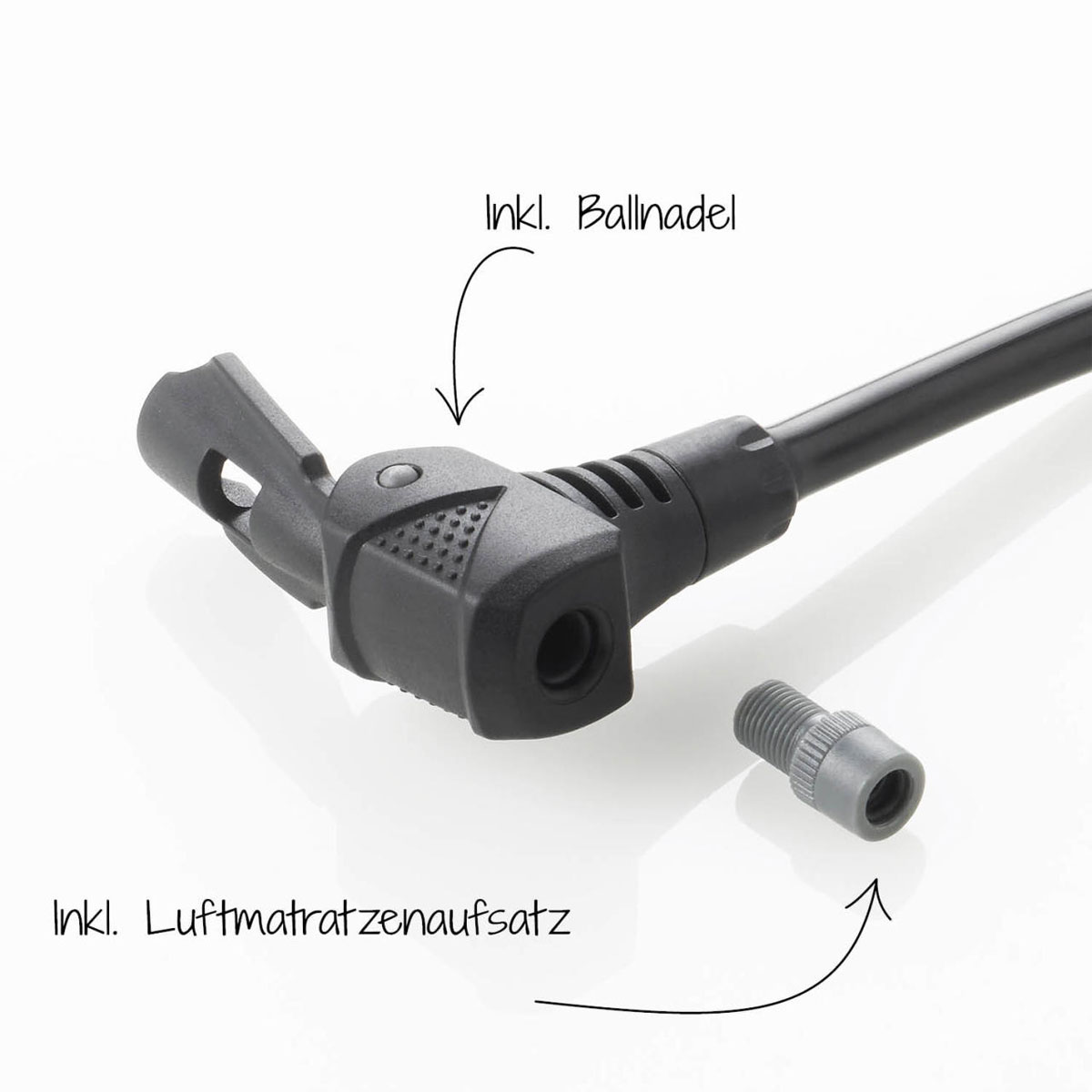 Fischer Bikes Fuß-Standpumpe mit Manometer und Adapter schwarz Bild 4