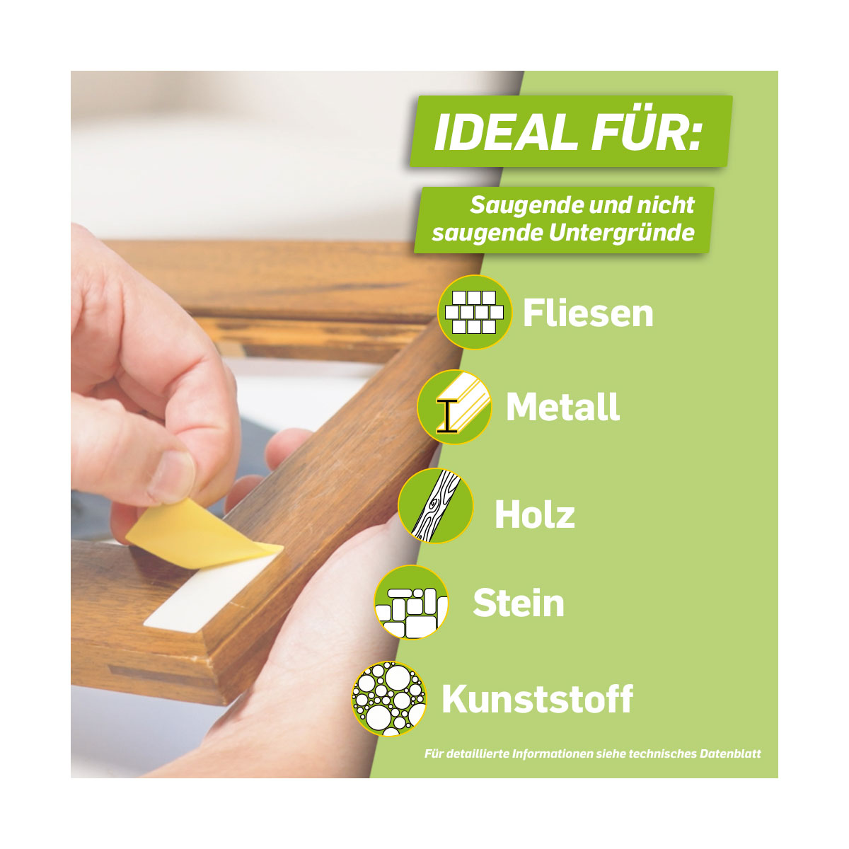 Pattex Doppelklebeband Kleben statt Bohren Klebe-Strips 10 Streifen je 20 x 40 mm Bild 4