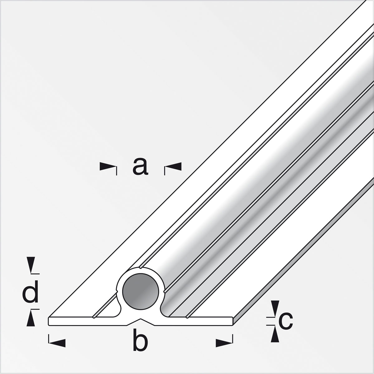 MyTool Rohr 2 Schenkel 180 für M8 1m blank Bild 2