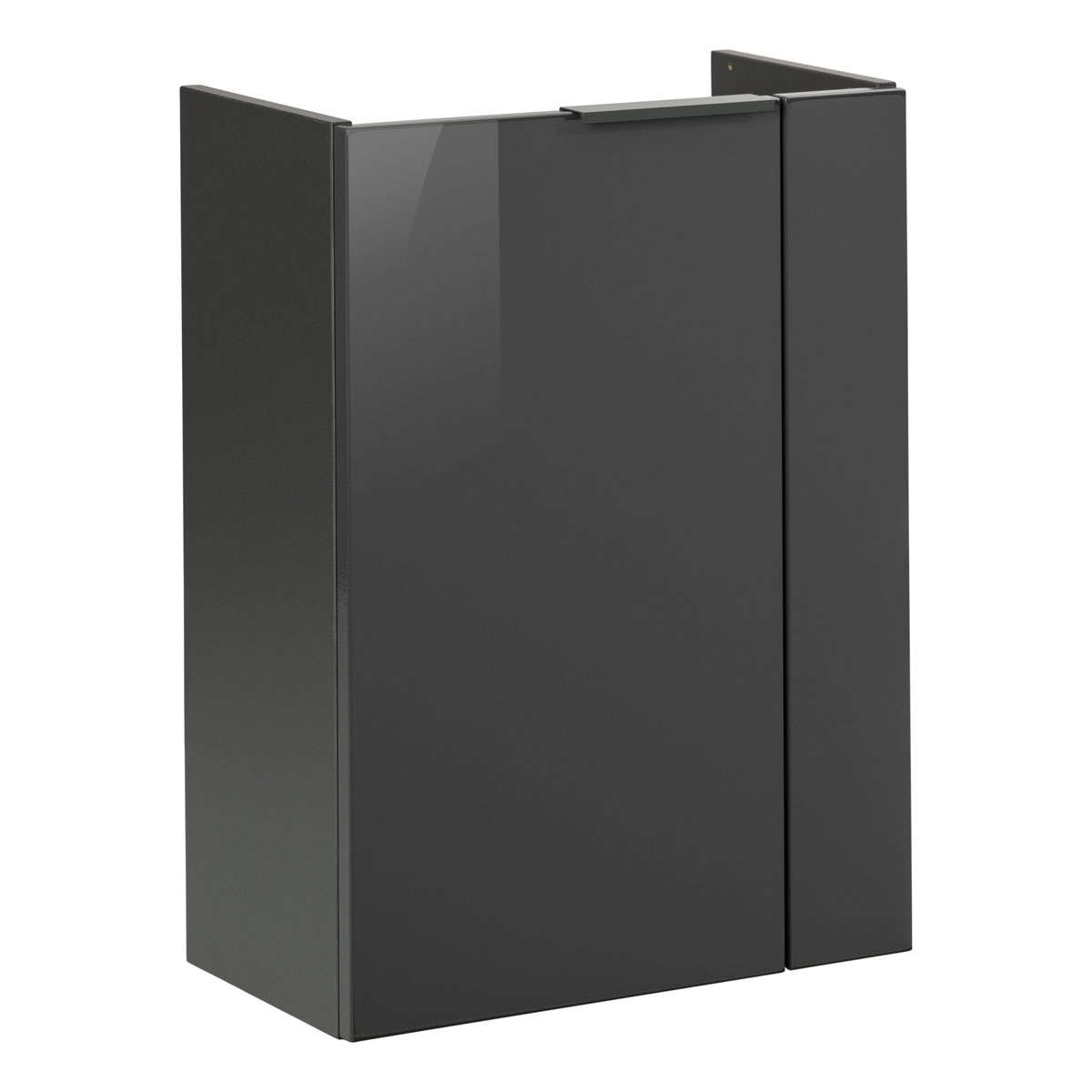 Fackelmann Gäste-WC Waschtischunterschrank links SBC 440 x 600 x 243 mm anthrazit