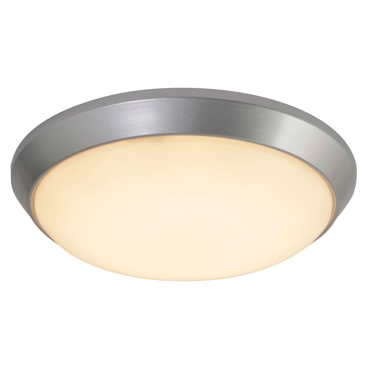 Naeve LED DL Opal Metall/KS silberLxBxH: 33x33x8cm 1xE27