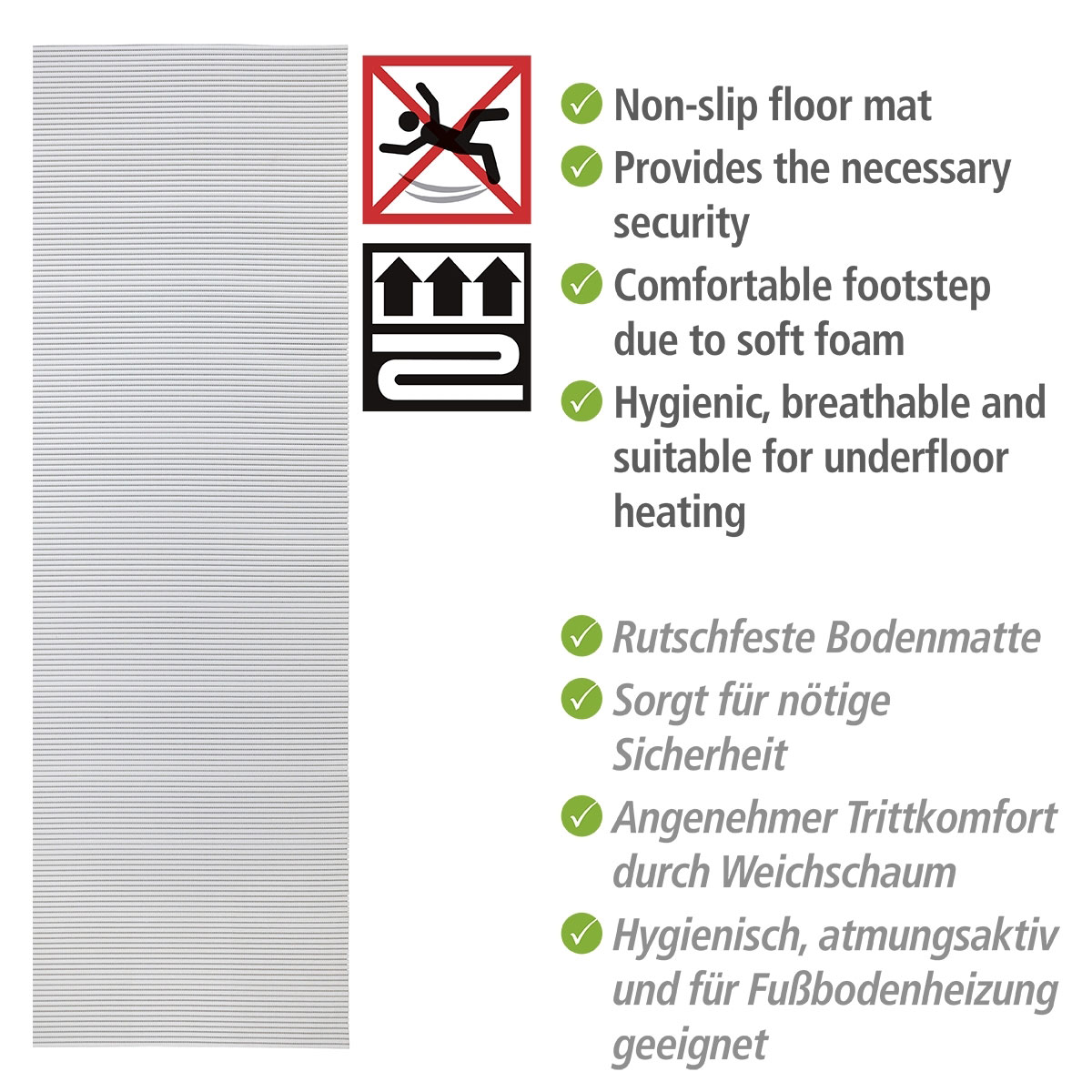 Wenko  Badematte Wei Weichschaummatte Bild 2