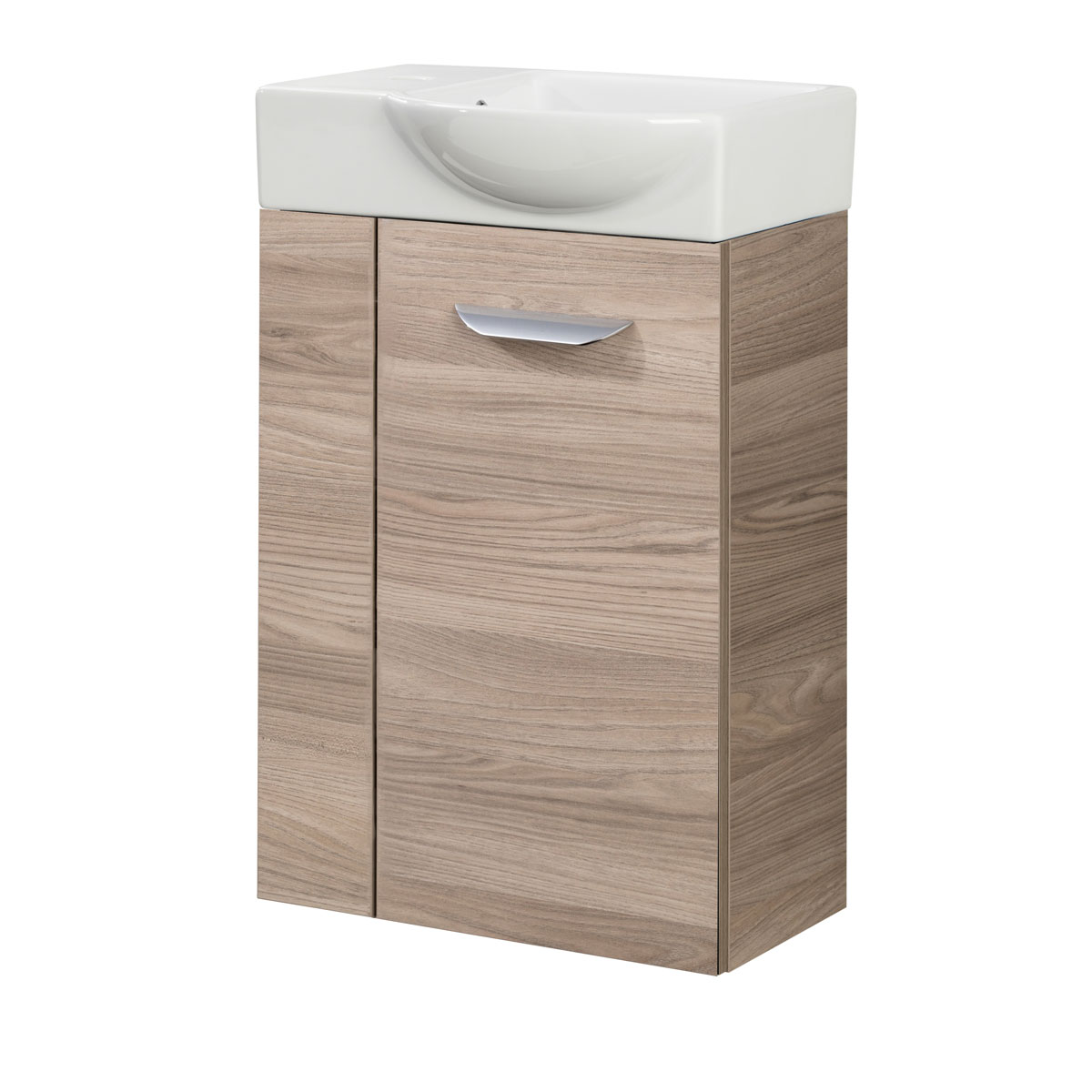 Fackelmann  Gäste-WC Waschtischunterschrank rechts SBC 440 x 600 x 243 mm Steinesche Bild 3