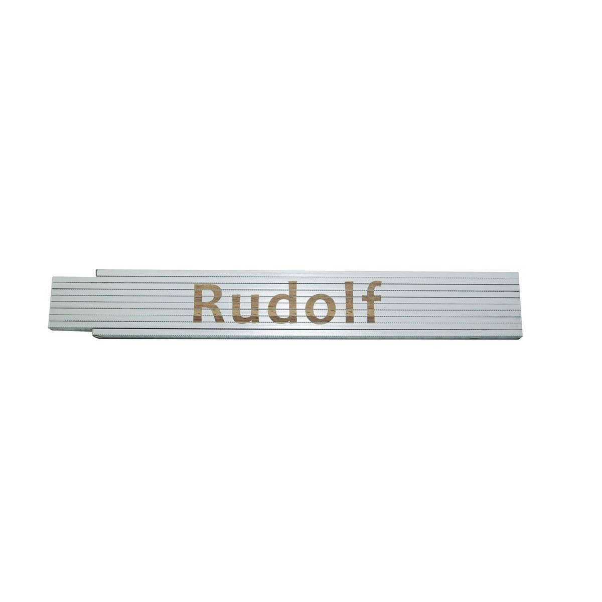 Meterstab „Rudolf“, 2m, weiß