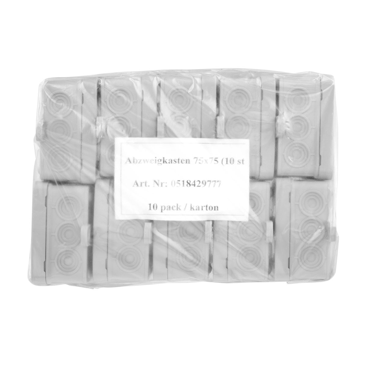 REV Ritter AP-Abzweigkasten 10er 75 x 75 x 37 mm IP54