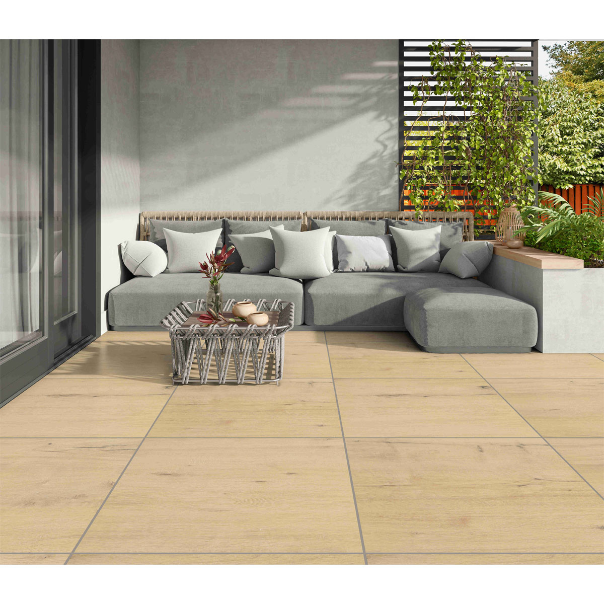 Feinsteinzeug-Platte No 1 Tile Wood beige 60 x 60 x 2 cm Bild 2